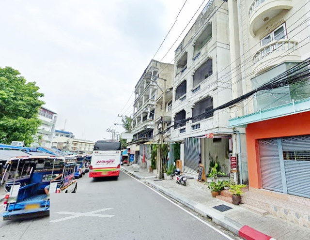 ศาลากลาง สมุทรปราการ ริมถนน 44ตรว.10นอน BTS ปากน้ำ 400ม.ให้เช่า อาคารพาณิชย์ 2คูหา 4ชั้น  5น้ำ 