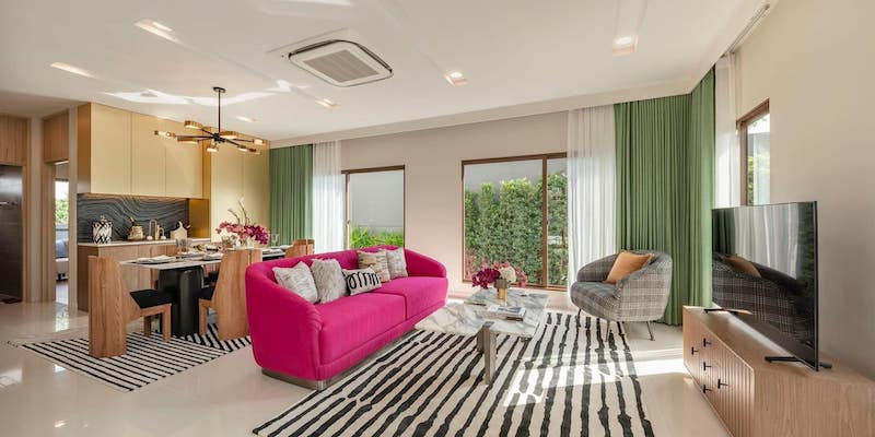 BS708 ขายบ้านเดี่ยว 2 ชั้น บุราสิริ กรุงเทพกรีฑา วิลล่า ใกล้ รร.นานาชาติ ไบรท์ตัน คอลเลจ เขตบางกะปิ