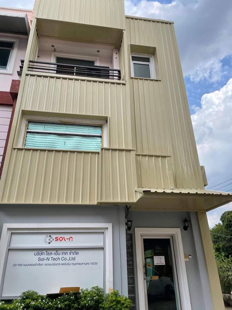 ให้เช่าอาคารพานิชย์ 3 ชั้น พื้นที่ใช้สอย 160 ตารางเมตร เลียบทางด่วนรามอินทรา โครงการมารีน่าโฮมคลองลำเจียก 29แขวง นวมินทร์ เขต บึงกุ่ม