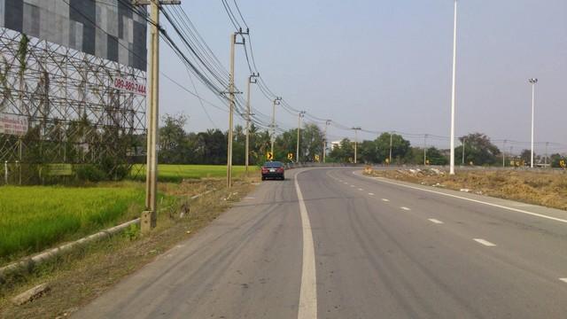 ให้เช่า ที่ดิน 7 ไร่ ริมถนน สาย345 ใกล้ทางลงถนนราชพฤกษ์ อยู่ติดกันกับร้านหัตถศิลป์ ปากเกร็ด นนทบุรี