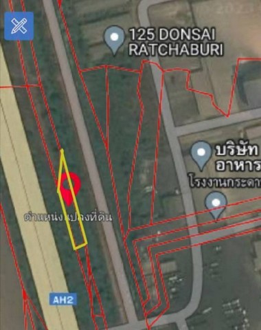ขายที่ดิน 210 ตรว. ติดถนนราชบุรี-เพชรบุรี  ต.ดอนทราย อ.ปากท่อ จ.ราชบุรี   ZW268