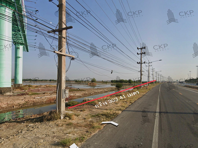 ขาย ที่ดินเปล่า ทำเลดี ติดถนนพระราม 2 ขนาด 27 ไร่ 183 ตร.วา ต.บางแก้ว อ.เมือง สมุทรสงคราม