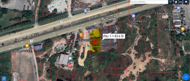 ขายที่ดินพร้อมสิ่งปลูกสร้าง  1-1-83  ไร่ ติดถนนเศรษฐกิจ ถนนมิตรภาพขาเข้าเมือง นครราชสีมา   ZE545