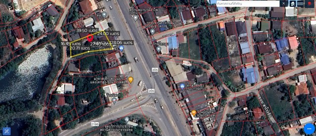 ขายที่ดิน+สิ่งปลูกสร้าง ติดถนน 3 ด้าน อาคาร 2 ชั้น 3 คูหา ถ.สุรนารายณ์  อ.เมือง จ.นครราชสีมา  ZE538