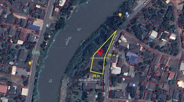 ขายที่ดินติดแม่น้ำปิงติดถนนสายหลัก อ.สารภี จ.เชียงใหม่ 
