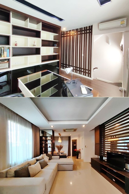 พรีเมี่ยม เช่าทาวน์โฮม 3 ชั้นสนามบินดอนเมือง BTS บางบัว 1 กม  29ตรว.185ตรม. 3นอน 3น้ำ 3จอดรถ 5แอร์