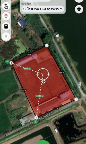 ที่ดิน+สิ่งปลูกสร้างพร้อมดำเนินกิจการเนื้อที่ 10 ไร่ ทำเลดี ติดถนนลาดยาง หน้ากว้าง 111 เมตร ลึก 154 เมตร