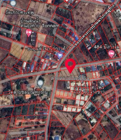 ขายที่ดินติดถนน 1-2-20 ไร่ บ้านคุยนาง ซอยมิตรสัมพันธ์  ต.หนองกอมเกาะ จ.หนองคาย