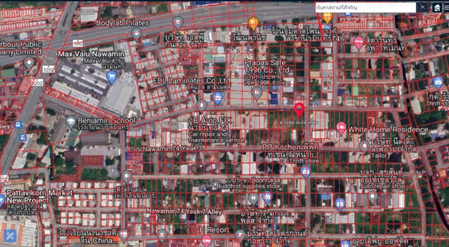 ขายที่ดิน ขนาด 399 ตรว. ติดถนน ซอยนวมินทร์ 74 (เหมาะสำหรับสร้างบ้าน ที่พักอาศัย)