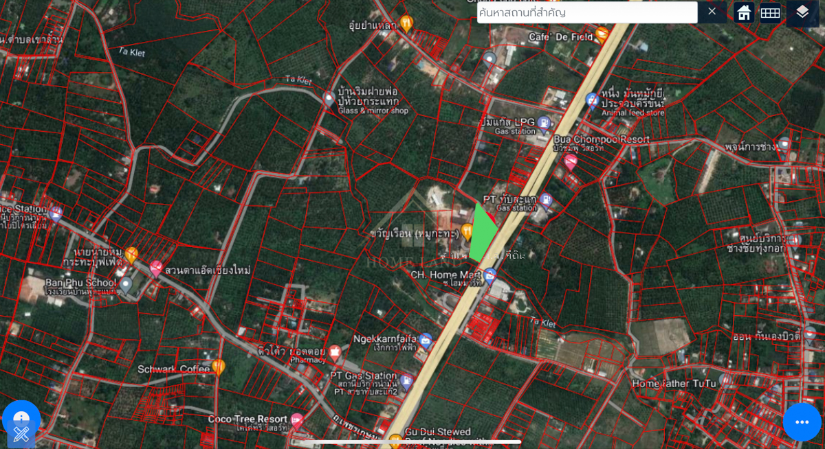 ขายที่ดิน ติดถนนเพชรเกษม 5-2-78 ไร่  อำเภอทับสะแก จังหวัดประจวบคีรีขันธ์