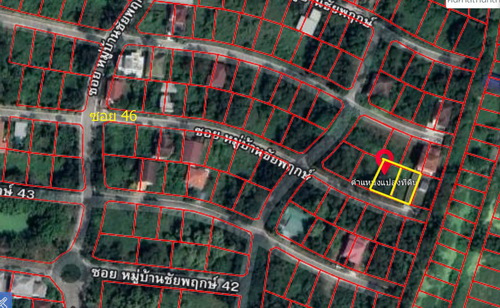 ขายที่ดินเปล่า 125.4 ตรว. (2 แปลง)  กว้าง 24 เมตร ลึก 22 เมตร ทำเลดี