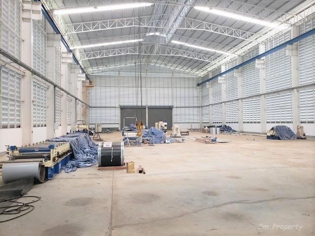 Sm536-1 ให้เช่า โรงงาน  6 ไร่ พื้นที่สีม่วง ใกล้นิคมเกตุเวย์ แปลงยาว 