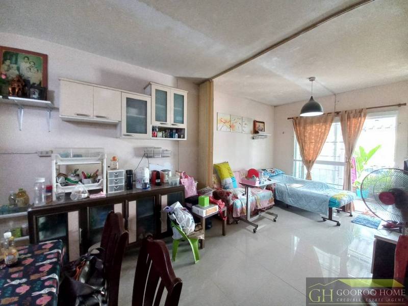 ขายทาวน์เฮ้าส์ หลังริม บ้านพฤกษา 74-1 ศรีนครินทร์ เทพารักษ์ ราคาถูก พื้นที่เยอะ ต่อเติมครัวด้านหลัง 