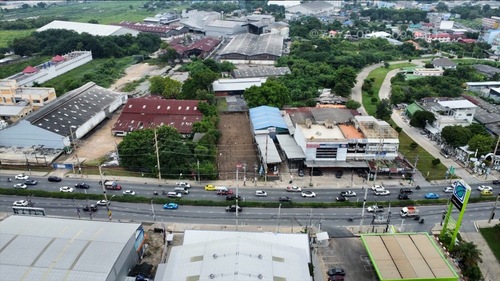 ขายที่ดิน ถมแล้ว ติดถนนใหญ่ ติวานนท์ ใกล้แยกสวนสมเด็จ ปากเกร็ด
