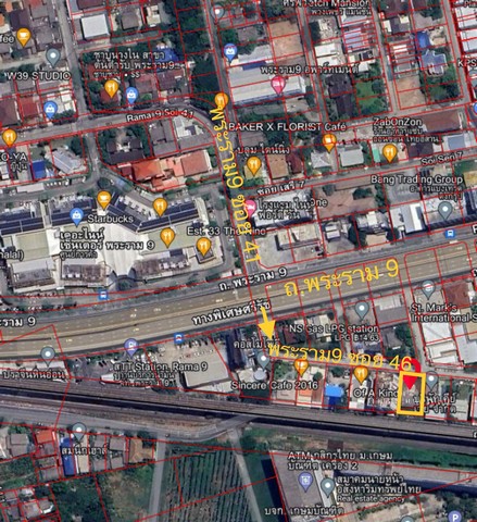 ขายที่ดิน 167ตารางวา พระราม 9 ซอย46 ตรงข้ามเดอะไนนท์พระราม9 ZJ064