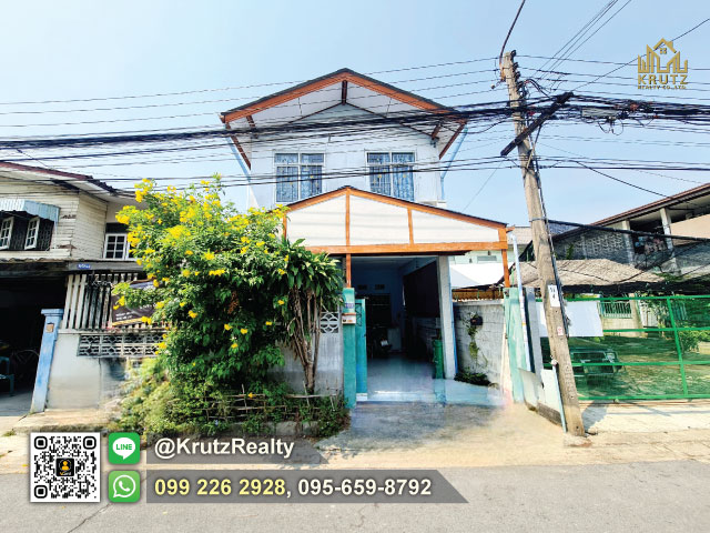 ขายทาวโฮมส์ 2 ชั้น 3 ห้องนอน 1 ห้องน้ำ เนื้อที่ 20 ตร.ว. ต.บางไผ่ อ.บางแค จ.กรุงเทพมหานคร