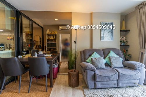  ขายคอนโด Quintara Arte Sukhumvit 52 ขนาด 1 ห้องนอน 34 ตรม. วิวสระ ตกแต่งพร้อมอยู่ ใกล้ BTS อ่อนนุช เพียง 400 ม. 