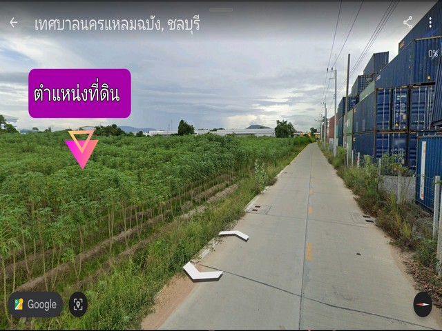 ขายที่ดิน ศรีราชา/ชลบุรี…ต. หนองขาม 6-3-31 ไร่ (ผังสีม่วงอ่อนมีจุดสีขาว)