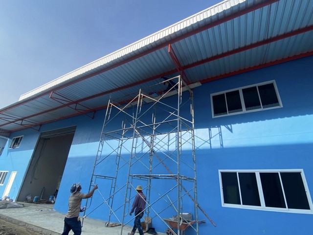  ให้เช่าโกดัง 700 ตารางเมตร ถนนกว้าง 13 เมตร ใกล้ปากซอย ถนนบางปลา จังหวัด สมุทรสาคร