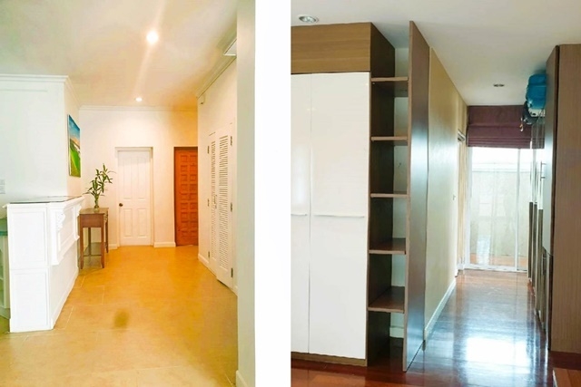 คฤหาสน์หลังมุม 2 ชั้น เฟอร์พร้อมเข้าอยู่ MRT สวนหลวง ร.9 5นอน อนุญาตเลี้ยงสัตว์ 145ตรว. 350ตรม. 4น้ำ 2จอดรถ 4แอร์ 