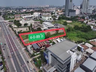 ขายที่ดิน 4 ไร่ 0 งาน 89 ตารางวา ติดถนนเลี่ยงเมืองปากเกร็ด ตรงข้าม โฮมโปร แจ้งวัฒนะ ติดโรงเบียร์เยอรมันฯ 