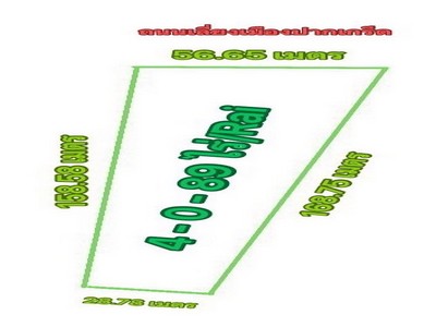 ขายที่ดิน 4 ไร่ 0 งาน 89 ตารางวา ติดถนนเลี่ยงเมืองปากเกร็ด ตรงข้าม โฮมโปร แจ้งวัฒนะ ติดโรงเบียร์เยอรมันฯ 