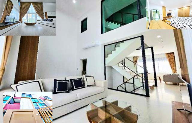 สุขุมวิท 50 BTS อ่อนนุช  ทาว์นโฮม 3.5ชั้น 32ตรว. 280ตรม. 2-4นอน 4น้ำ 3จอดรถ 6แอร์