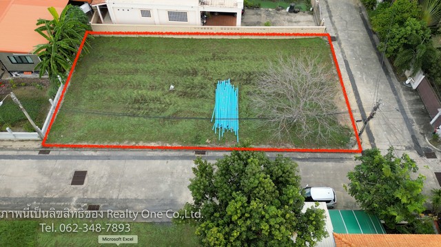 ขายที่ดิน ม.มณีรินทร์ รัตนาธิเบศร์ นนทบุรี แปลงมุม ติดถนนซอย ถมแล้ว