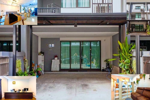 ทาวน์โฮม3ชั้น สไตล์โมเดิร์น 49ตรว. 212ตรม. นวมินทร์ 105-115 จดทะเบียนบริษัทได้ ตลาดปัฐวิกรณ์  3นอน 3น้ำ 3จอดรถ 5แอร์