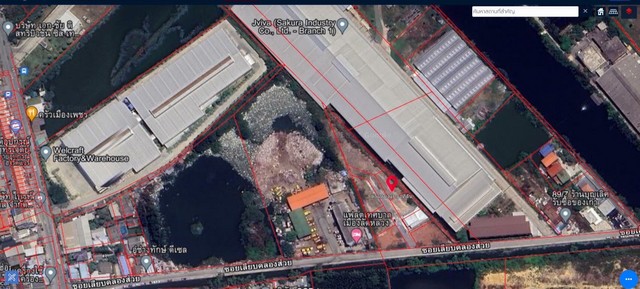ขายด่วนที่ดินสวย 113.9  ตร.วา ซ.เลียบคลองส่วย   ต.ปากคลองบางปลากด  อ.พระสมุทรเจดีย์  จ.สมุทรปราการ  ZC035 