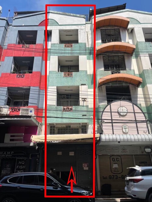 ขายพลาซ่าตึกแถว 3 ฉโนด 2 ห้อง 5 ชั้น บริเวณตึกเจ้เล้ง ดอนเมืองใกล้สนามบิน 43 ตรว. 