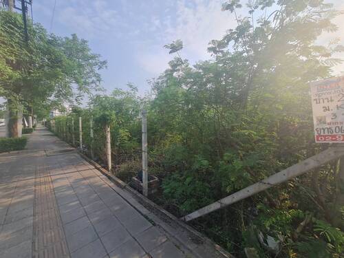 ขายที่ดินเปล่า 370 ตรว. ติดถนนนิมิตใหม่ 21 ทำให้หลากหลายกิจการ เขตที่ดินสีแดง พาณิชยกรรม ทำร้านอาหาร ปั๊มน้ำมัน 