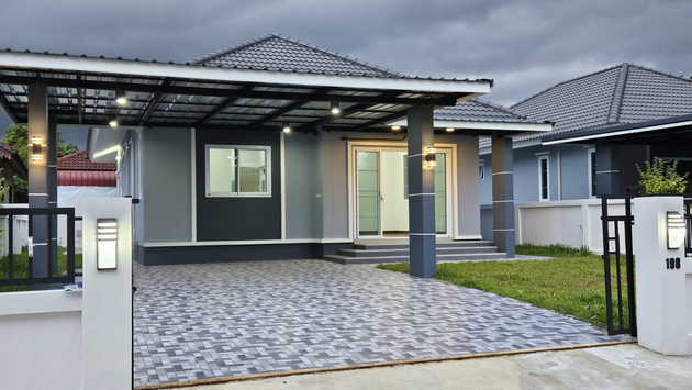 ซื้อบ้านวันนี้ รับฟรี3 เด้ง บ้านเดี่ยวชั้นเดียวโครงการเรย์เบลล่าโฮม (Reybella HOME) ทำเลทองเดินทางสะดวก ตำบลต้นธงชัย ลำปาง