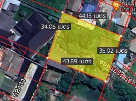 PB3506 ขายโกดังและบ้าน ขนาด 401 ตร.ว. ซอยแบริ่ง 66 ถนนสุขุมวิท 107 ที่ดินหน้ากว้าง 35 ลึก 44 เมตร เแปลงสี่เหลี่ยมสวย