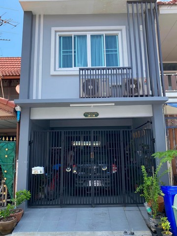 ทาวน์เฮ้าส์ 2 ชั้น ต่อเติมห้องเพิ่มคุ้มแน่นอน หมู่บ้านพระปิ่น 3