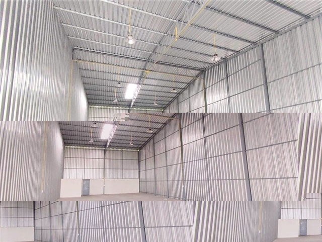 นนทบุรี โกดังสร้างใหม่ ไทวัสดุ ปากเกร็ด ชัยพฤกษ์ โฮมโปร  ไฟฟ้า3เฟส 200ตรม. 1ห้อง 1น้ำ จอดรถได้หลายคัน