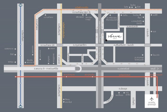 ให้เช่าทาวน์โฮม 2 ชั้นหลังมุม โครงการเวิร์ฟ พระราม 9 VERVE Rama 9 เลียบวงแหวนรอบนอกกาญจนา กรุงเทพกรีฑาตัดใหม่ *** เลี้ยงสัตว์ได้  