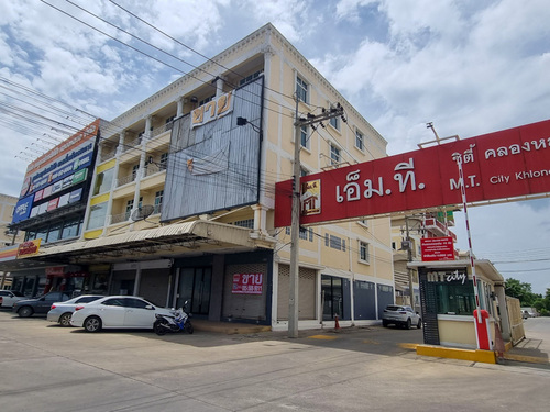 ขาย อาคารพาณิชย์ 2 คูหา หลังมุมสวยทำเลดี!!! ติดถนนใหญ่ ถ.คลองหลวง ตลาดไท
