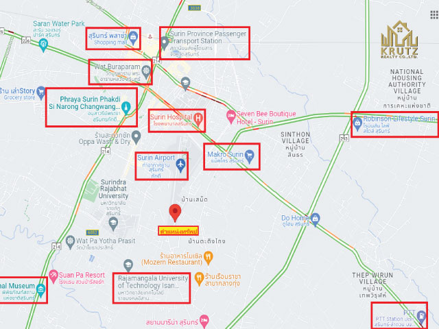 ขายอาคารพาณิชย์  ศักยภาพดีมาก เนื้อที่ 18.8  ตร.ว. ต.นอกเมือง อ.เมืองสุรินทร์ จ.สุรินทร์