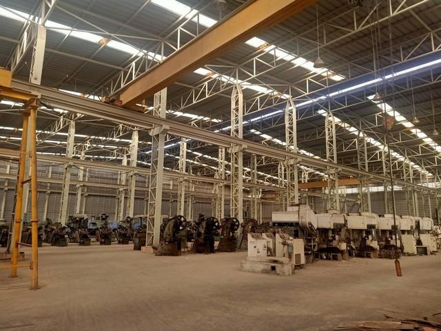 ให้เช่าโกดังขนาดใหญ่  พื้นที่ใช้สอย 8,640 ตารางเมตร พื้นที่สีม่วง  ถนนพระราม2 ตำบลนาดี สมุทรสาคร