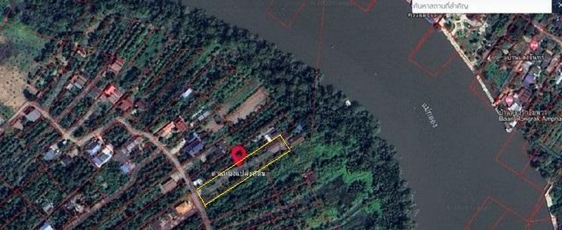 ขายที่ดินย่านท้ายหาด แม่กลอง สมุทรสงคราม ติดแม่น้ำแม่กลอง 1-3-99 ไร่ และที่งอกริมตลิ่งพร้อมสิ่งปลูกสร้าง
