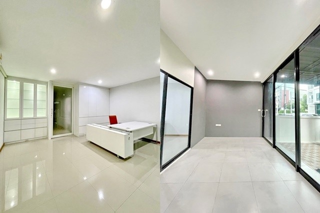 เช่าทาวน์โฮม 3 ชั้น เป็นโฮมออฟฟิศ 22ตรว 3นอน ตลาดมั่งมีทรัพย์ ถูกที่สุด บิ๊กซี ลำลูกกา คลอง5 . 178ตรม.  4น้ำ 2จอดรถ 3แอร์
