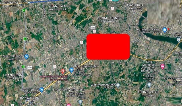 เซ็นทรัล ใกล้ถ.พระราม 2 ตลาดบางมด ให้เช่าอาคารพาณิชย์ 5 ชั้น ดาดฟ้า 80ตรว. 320ตรม. 8นอน 4น้ำ 2จอดรถ