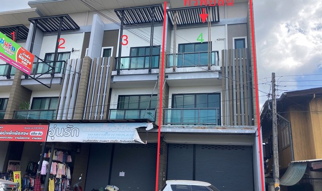 ขายอาคารพาณิชย์ใกล้ โรงพยาบาลทักษิณ อำเภอเมืองสุราษฎร์ธานี จังหวัดสุราษฎร์ธานี PKK04-06105