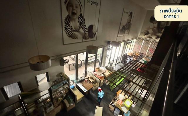 ให้เช่าอาคารพาณิชย์ 2 ชั้น 2 คูหา พื้นที่ใช้สอย 1100 ตารางเมตร  ย่านประชาอุทิศเหม่งจ๋าย เลียบด่วน 