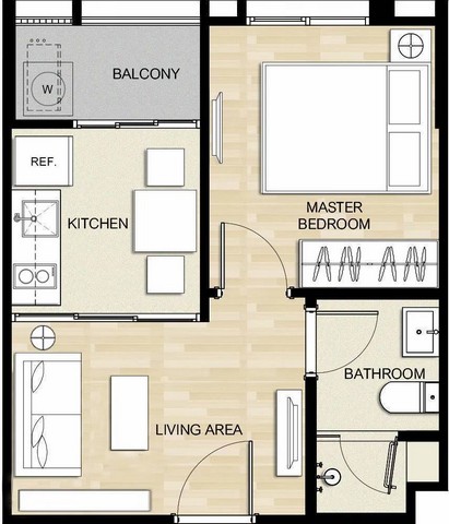 ให้เช่าคอนโด Hasu Haus (ฮาสุ เฮ้าส์) 1 ห้องนอน 1 ห้องน้ำ ขนาด 36 ตรม ชั้น 4 เลขที่ 111/222 ห้องแต่วครบพร้อมเข้าอยู่ 