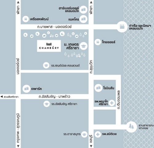 ขายราคาทุน!!! คอนโด แชมเบอรี่ ศรีราชา แหลมฉบัง , ขนาด 27.30 ตร.ม., ห้องสตูดิโอ, – ขายพร้อมผู้เช่า (7,650 บาท/เดือน)!!!คอนโดสุดหรูที่มองยังไงก็น่าลงทุน