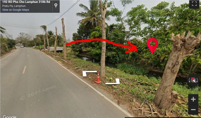 ขายที่ดิน 136.9ตรว. 1.4ล้านบาท ติดน้ำ ถนน ใกล้ตลาดประตูป่า ต.เหมือง่า อ.เมือง ลำพูน