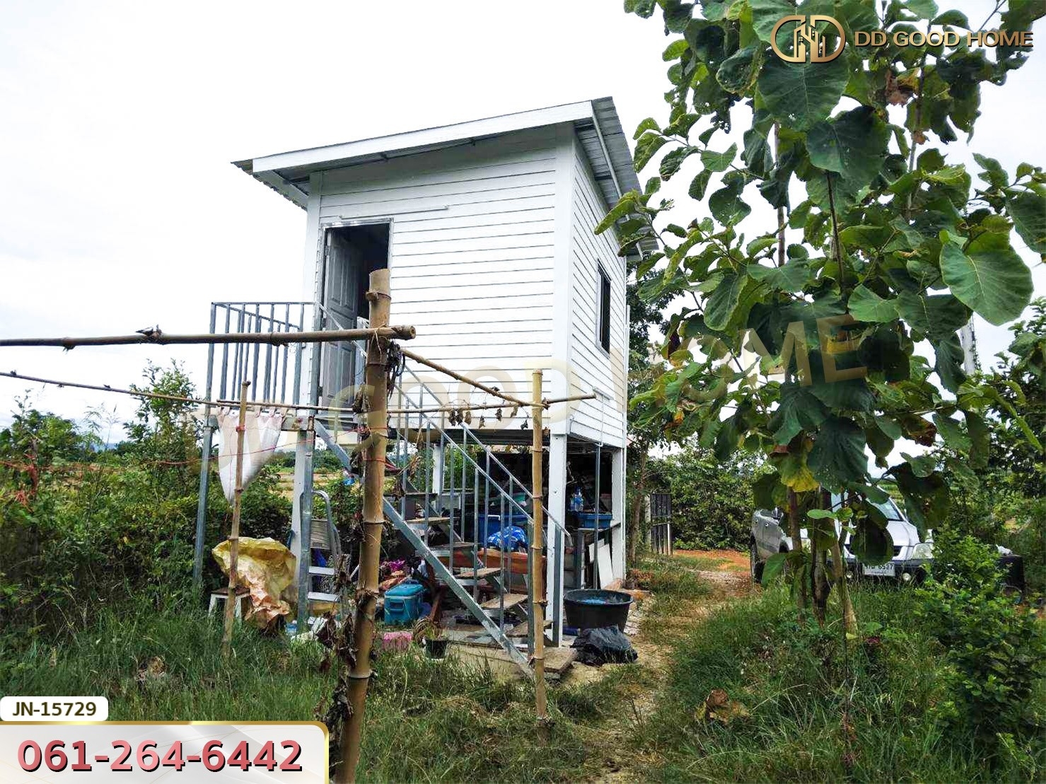 ที่ดิน อ.ด่านมะขามเตี้ย 113 ตร.ว.​ พร้อมสิ่งปลูกสร้าง ถ.ยางเกาะ-ลำทราย กาญจนบุรี