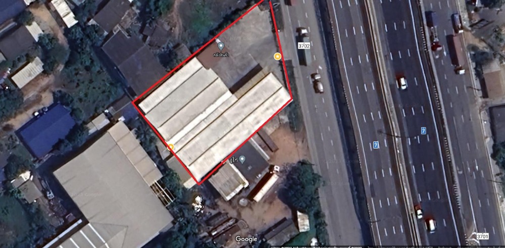 ให้เช่าโกดังพร้อมสำนักงาน เนื้อที่ 1 ไร่ 3 งาน  ต.บึง อ.ศรีราชา ถ.คู่ขนานมอเตอร์เวย์7 (ขาเข้า กทม.)  